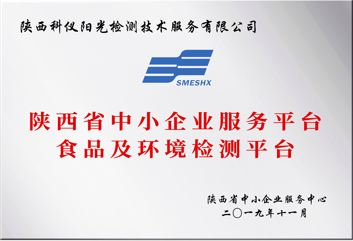 陕西省中小企业服务平台食品及环境检测平台